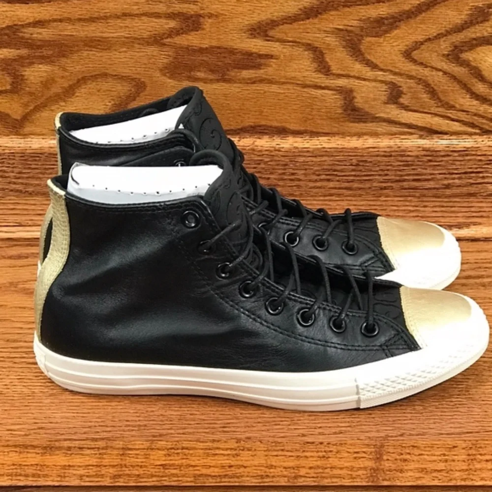 Converse CT Hi CNY 2015 Year of‎ Goat Black Met Gold Shoes - Picture 2 of 8